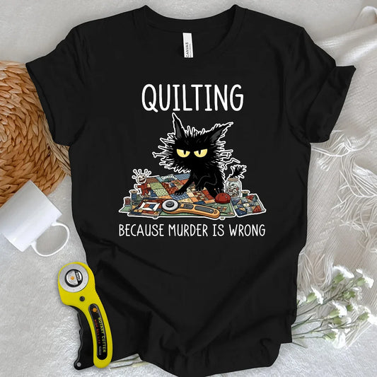 Grumpy Quilter Cat T-shirt