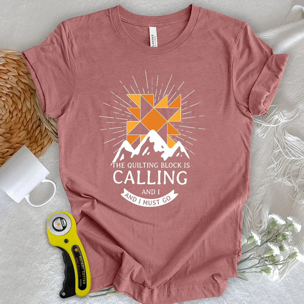 Quilt Block Calling T-shirt