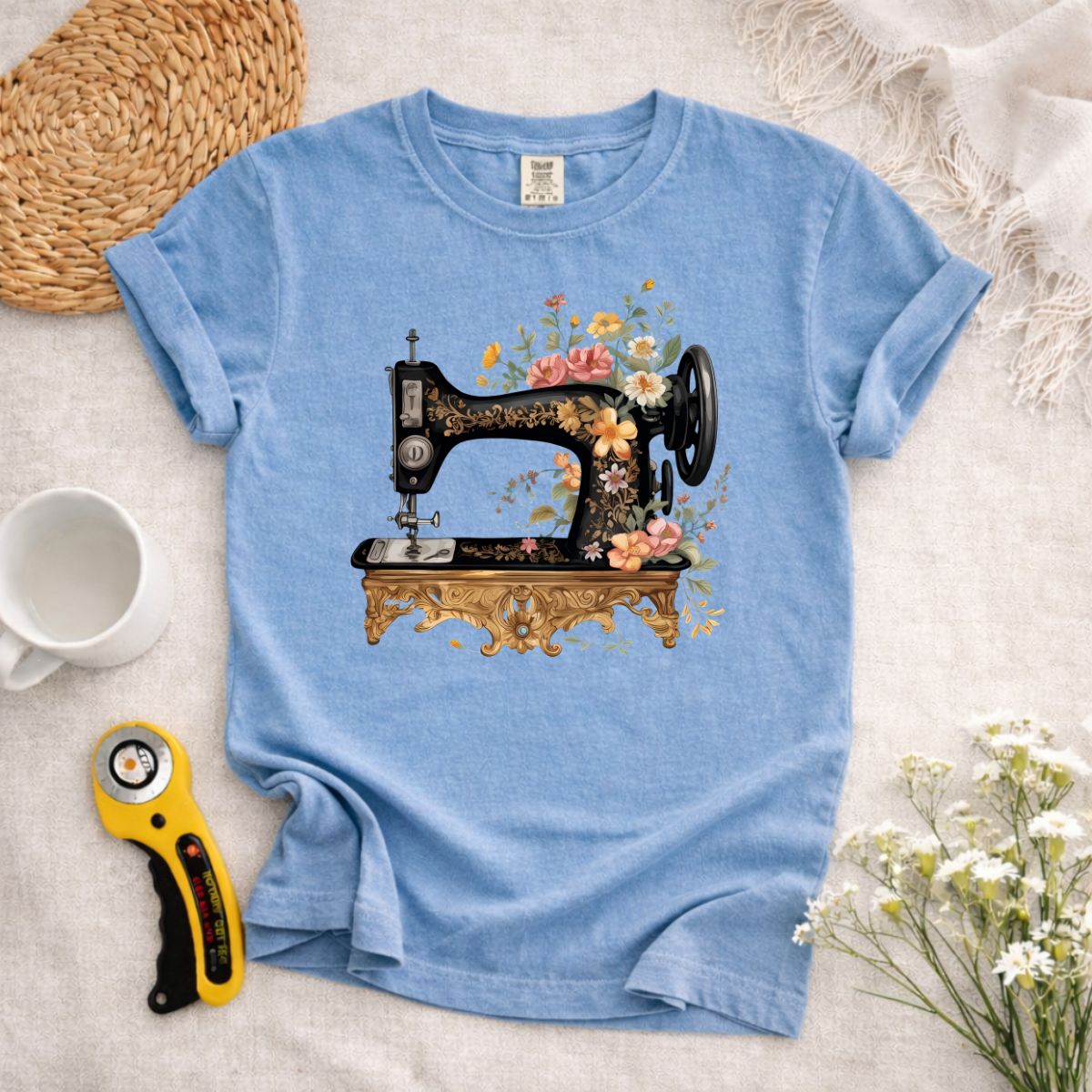 Sewing Machine Art T-Shirt