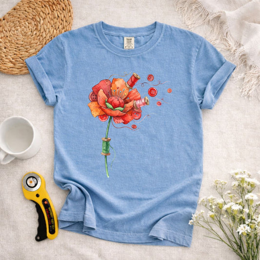 Sewing Flowers T-Shirt
