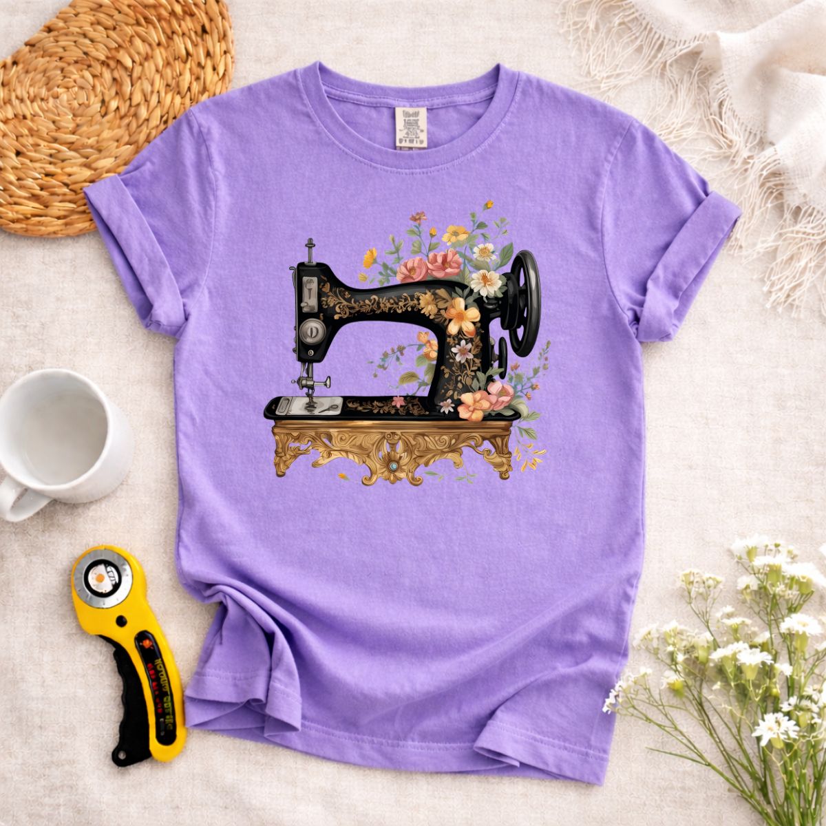 Sewing Machine Art T-Shirt