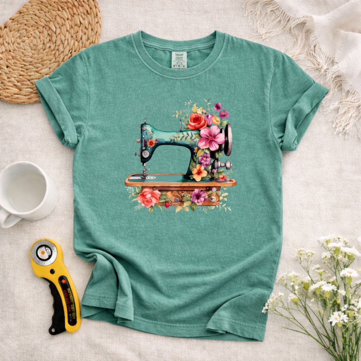 Sewing Machine Art T-Shirt