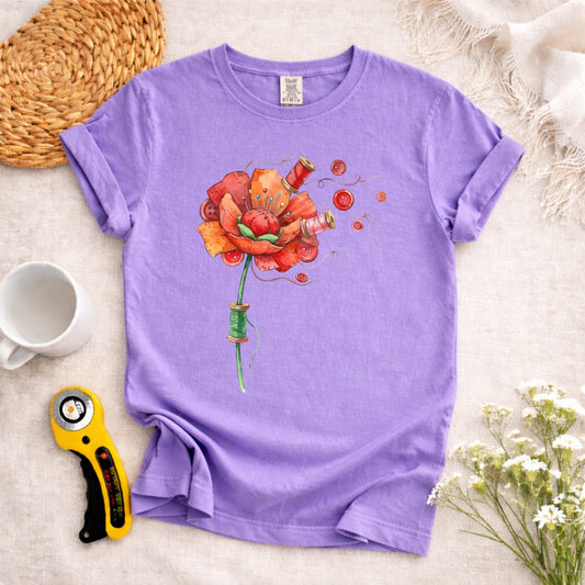 Sewing Flowers T-Shirt
