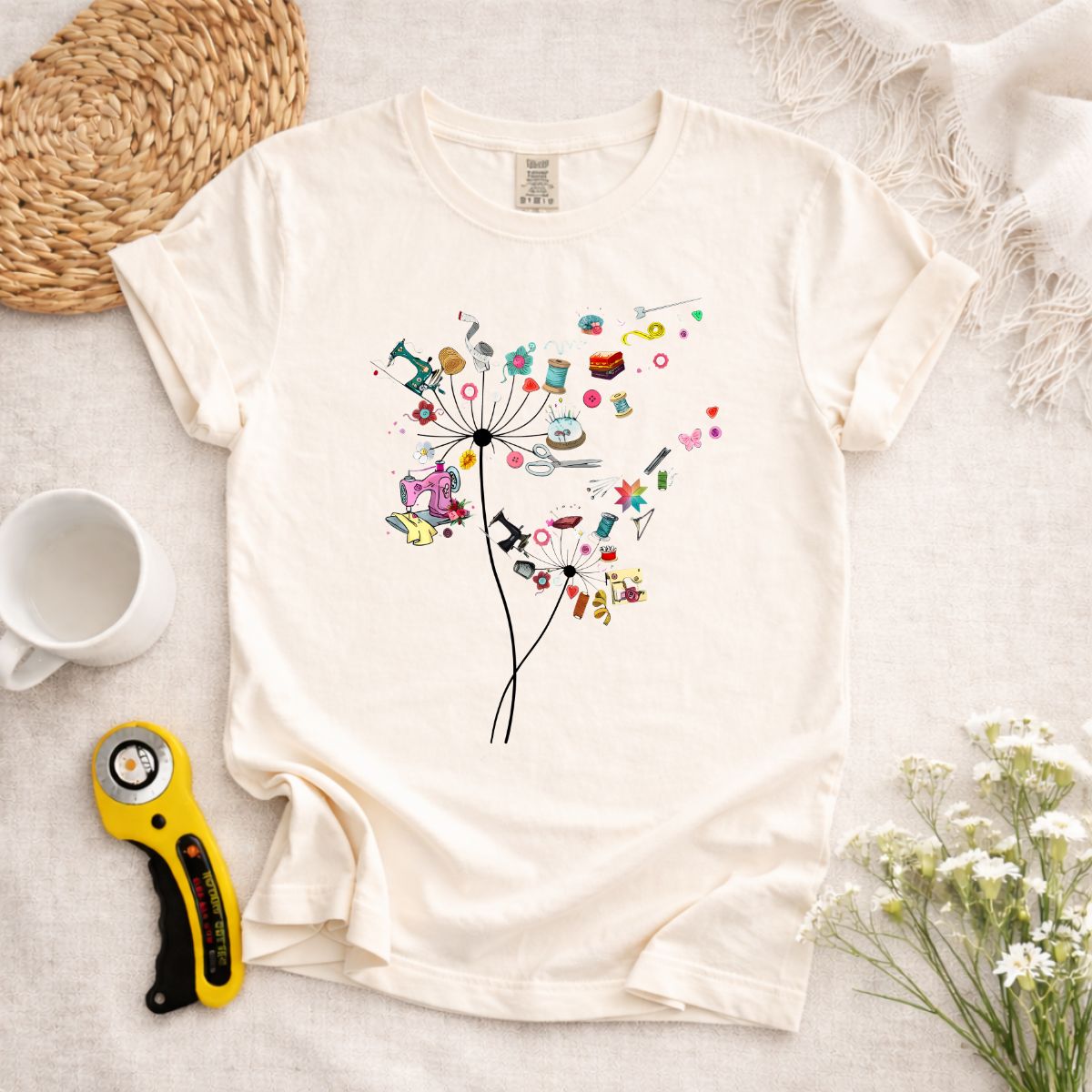Dandelion Sewing Tools T-Shirt