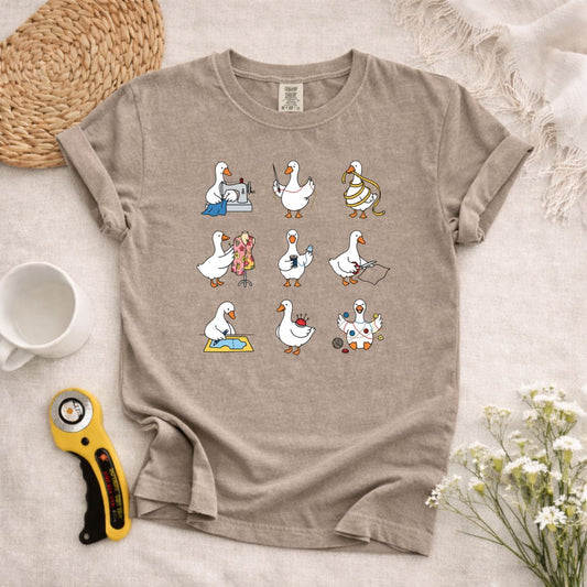 Funny Sewing Goose T-Shirt