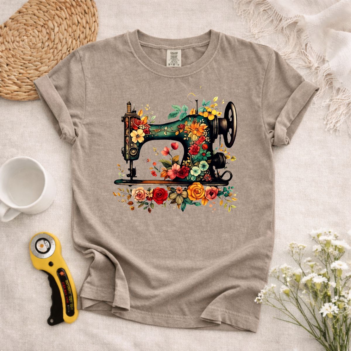 Sewing Machine Art T-Shirt