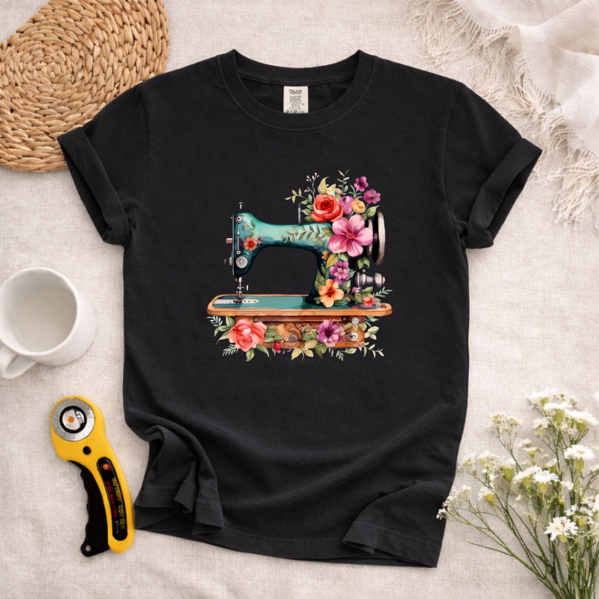 Sewing Machine Art T-Shirt