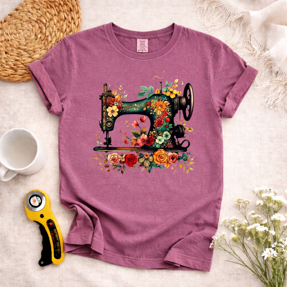 Sewing Machine Art T-Shirt