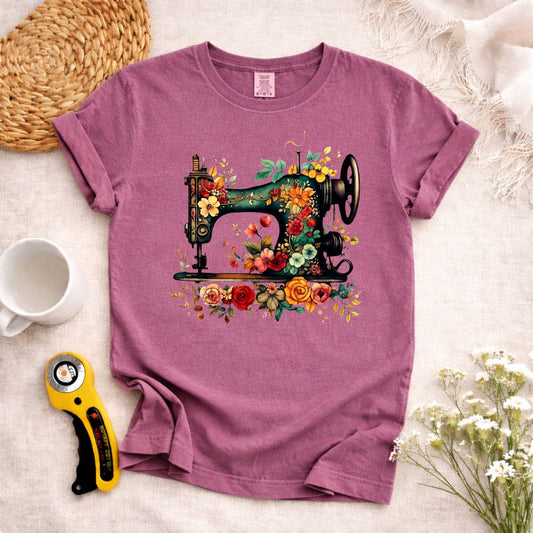 Sewing Machine Art T-Shirt