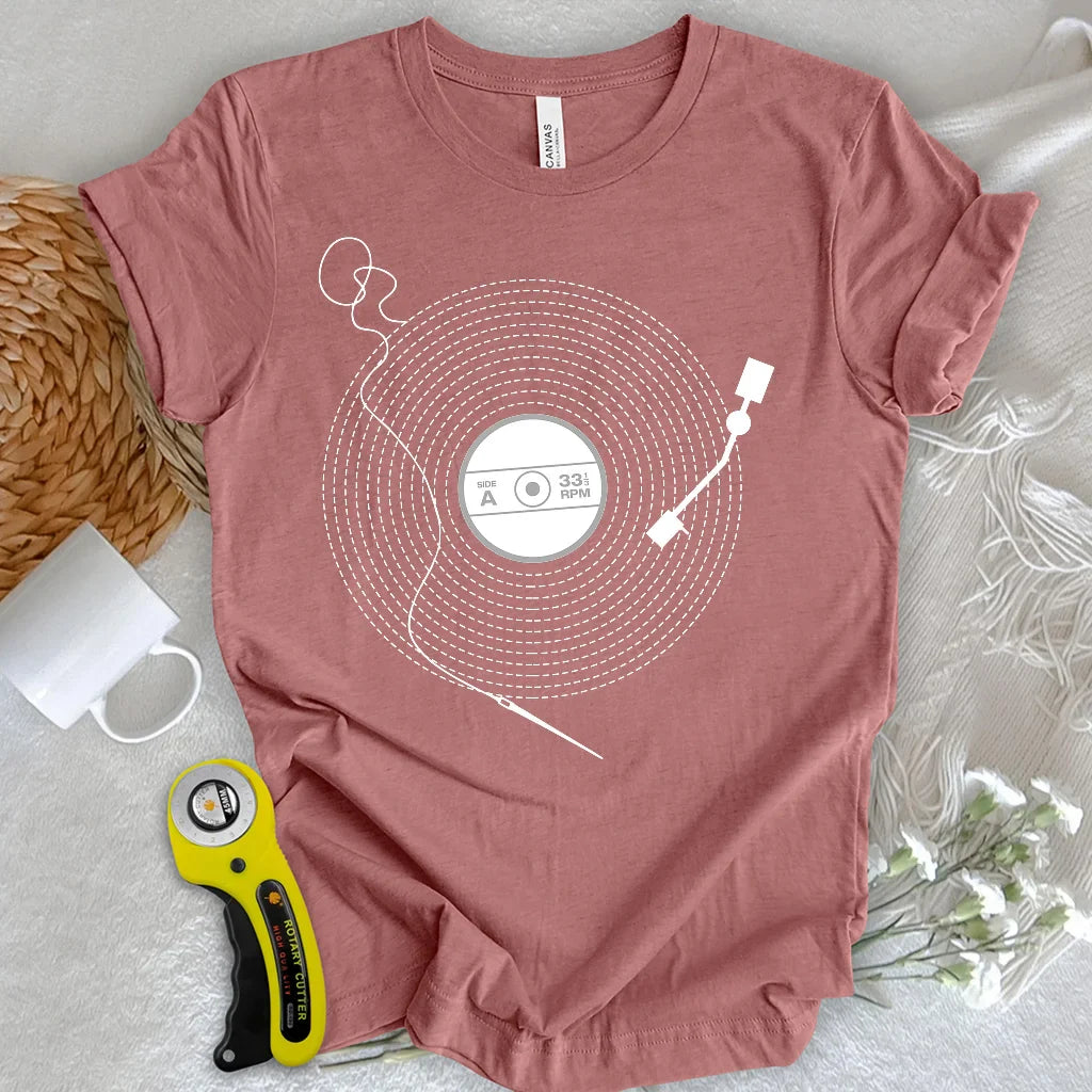 Stitching Vinyl T-shirt