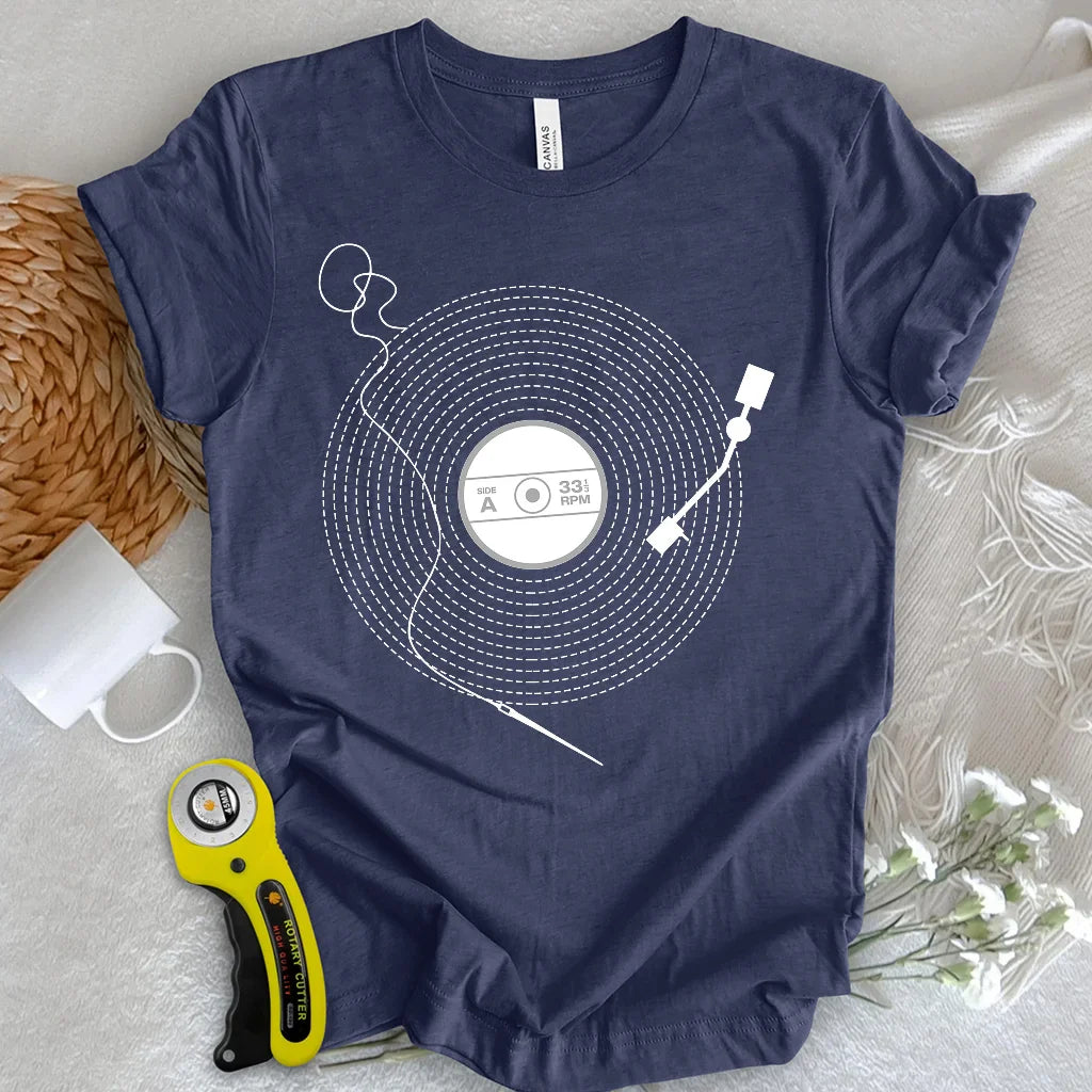 Stitching Vinyl T-shirt