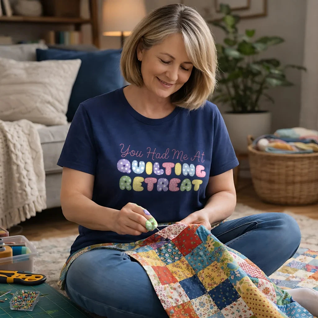 You Had Me at Quilting Retreat T-Shirt