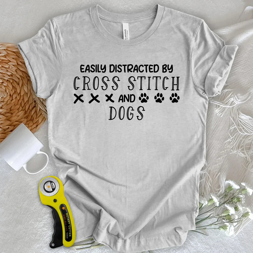Distracted by dogs T-shirt