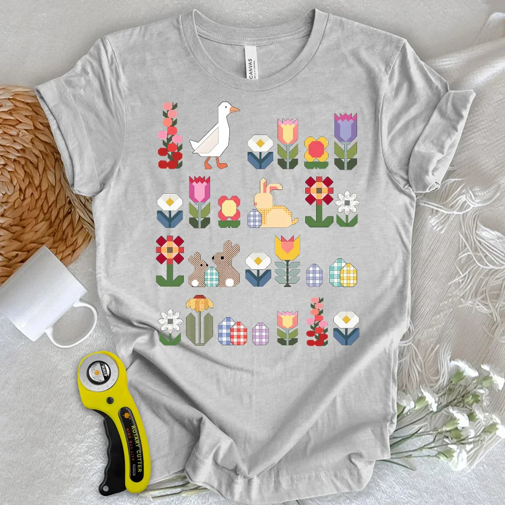 Patchwork Blooms T-shirt