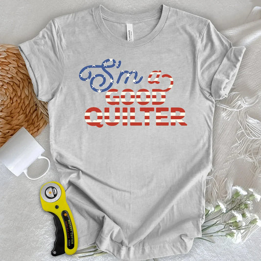 Red, White & Quilted T-Shirt