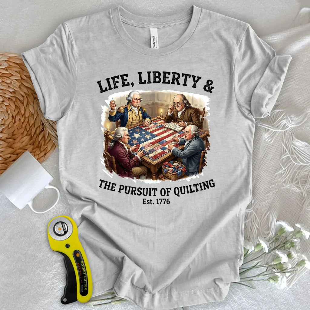 United We Quilt 1776 T-shirt