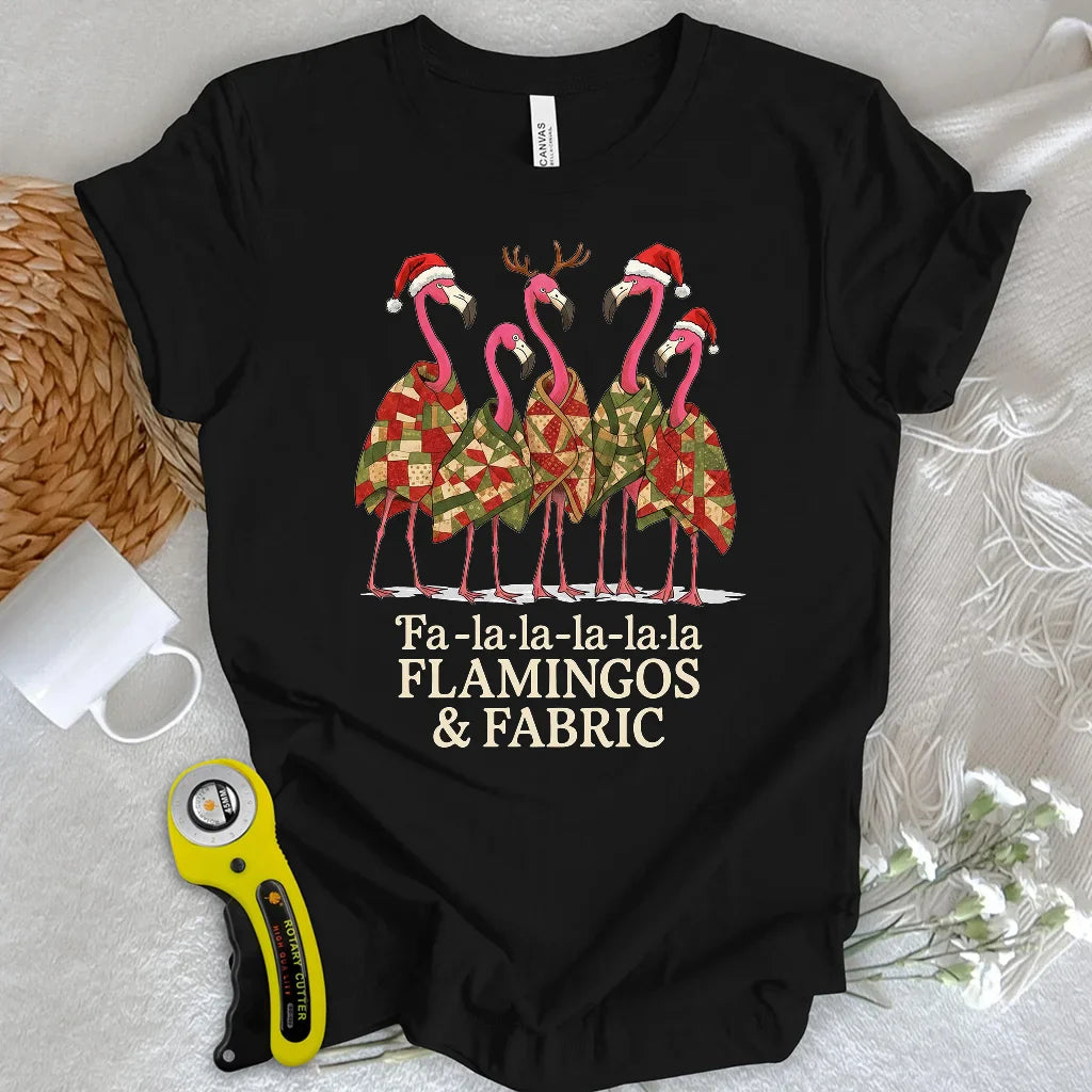 Fa-la-la-la-la Flamingo T-shirt