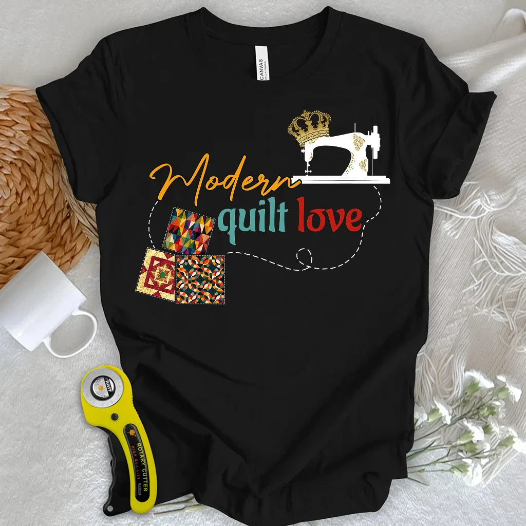 Modern Quilt Love T-shirt