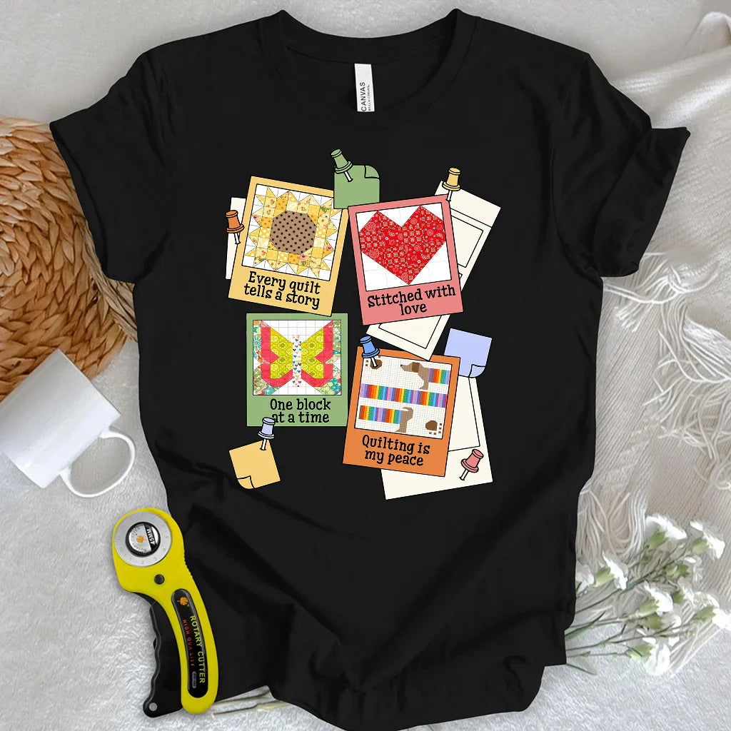 Pinned Quilt Stories T-shirt