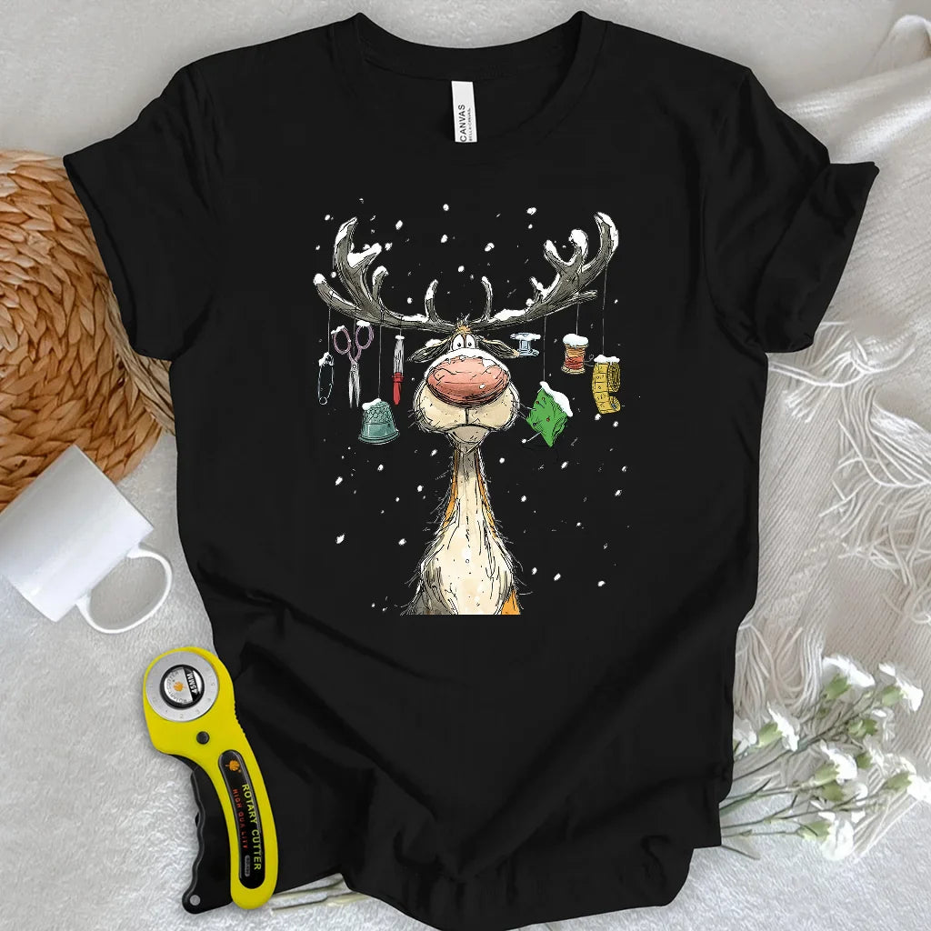 The Reindeer Quilter T-shirt