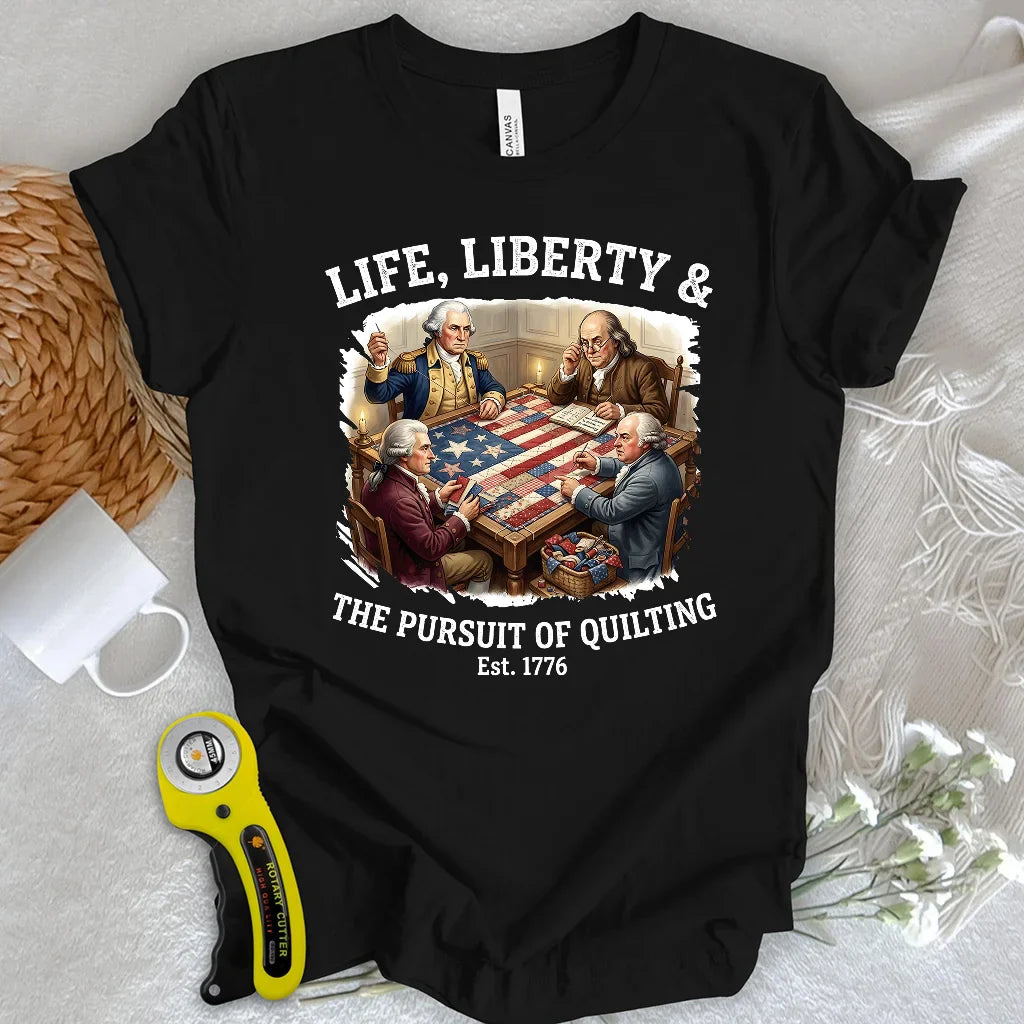 United We Quilt 1776 T-shirt