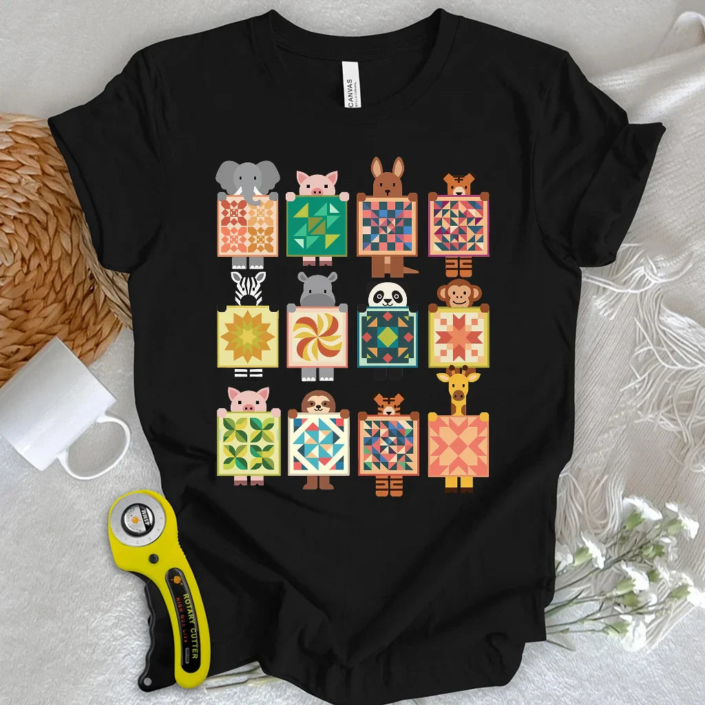 Woodland Patchwork Crew T-Shirt
