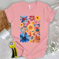 Boho Quilting Flowers T-Shirt
