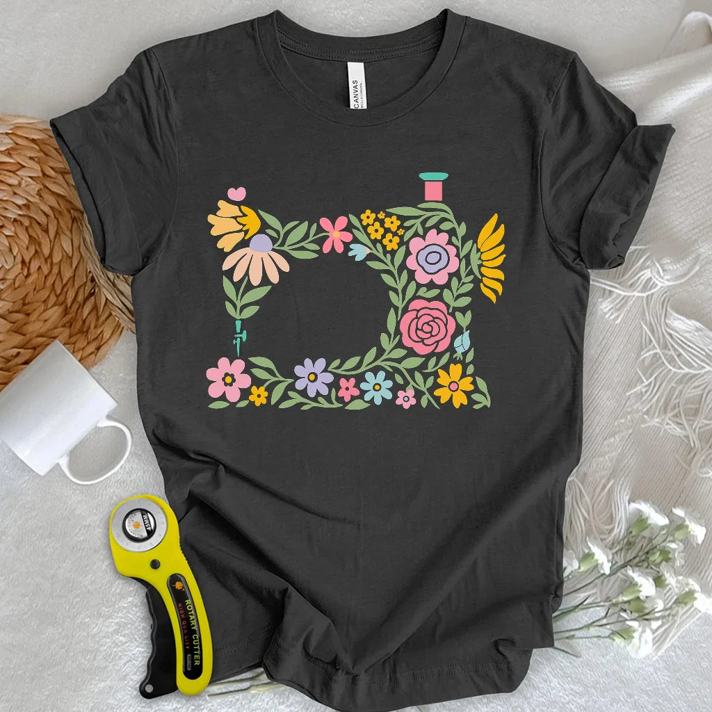 Abtract Flower Machine T-shirt
