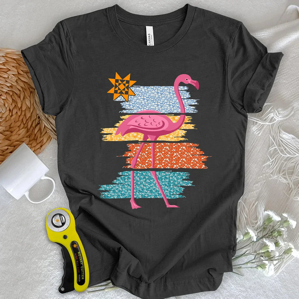 Quilty Flamingo T-shirt