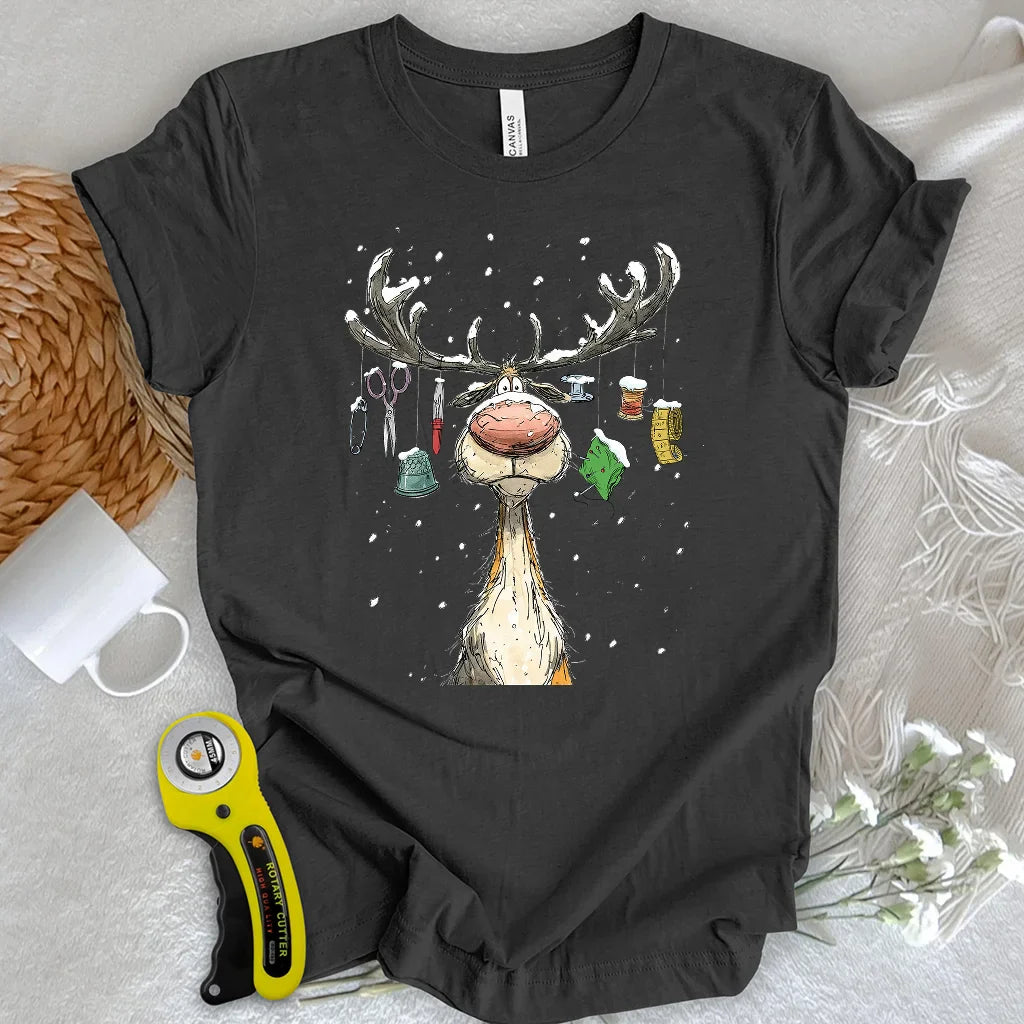 The Reindeer Quilter T-shirt