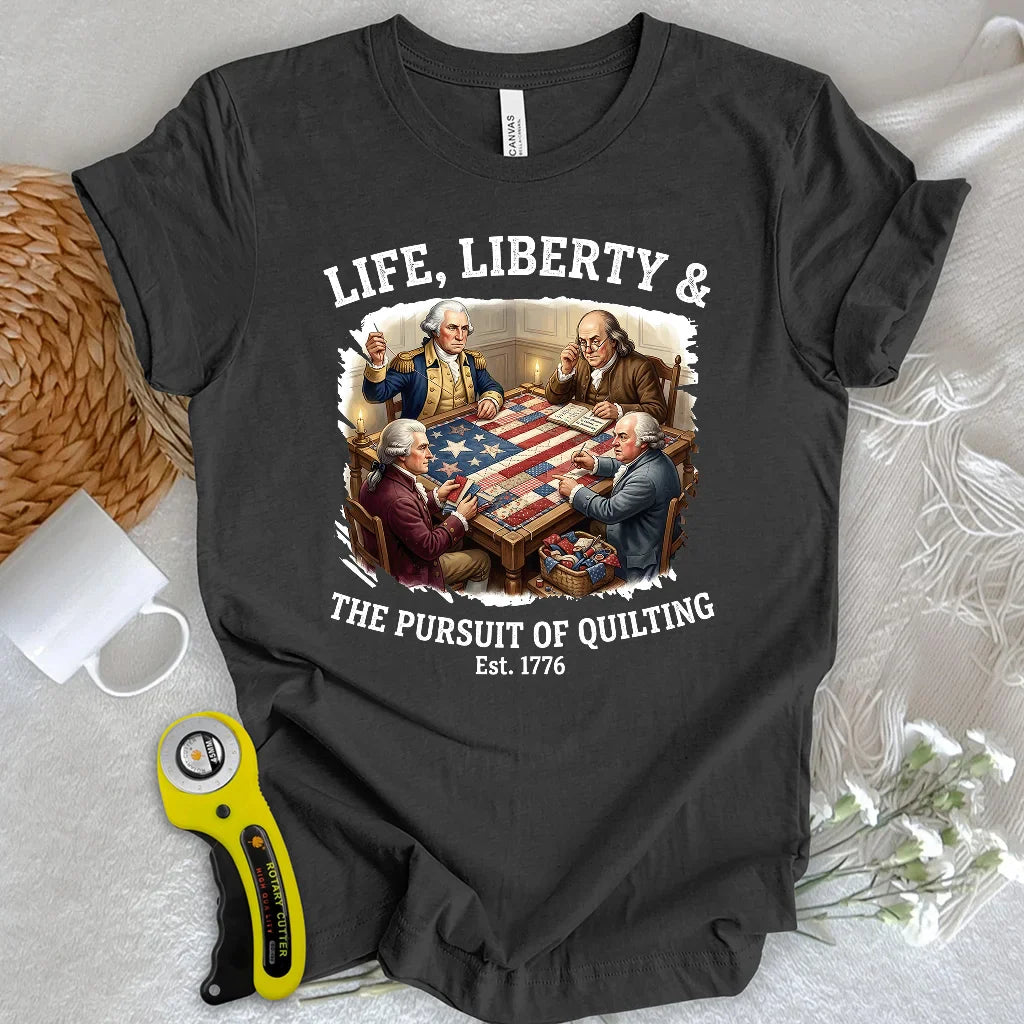 United We Quilt 1776 T-shirt