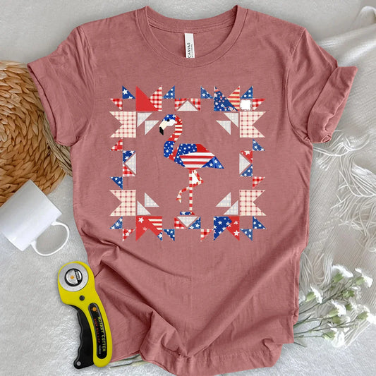 Liberty Flamingo Patchwork T-Shirt