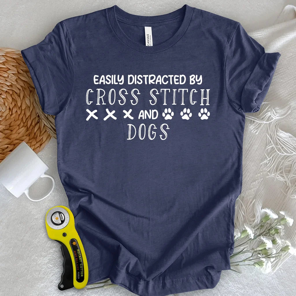 Distracted by dogs T-shirt