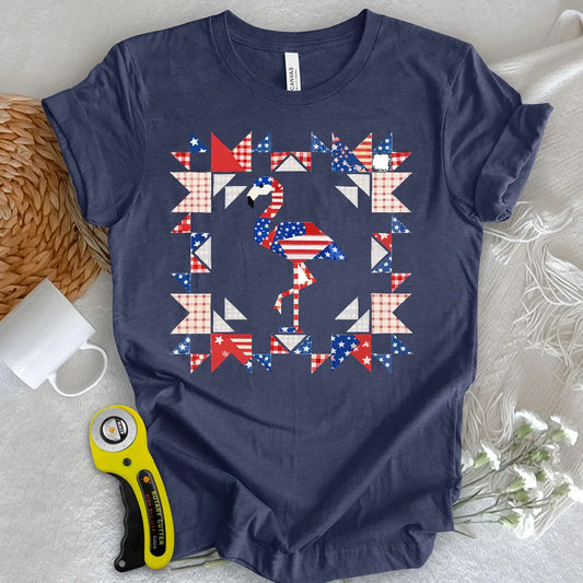 Liberty Flamingo Patchwork T-Shirt