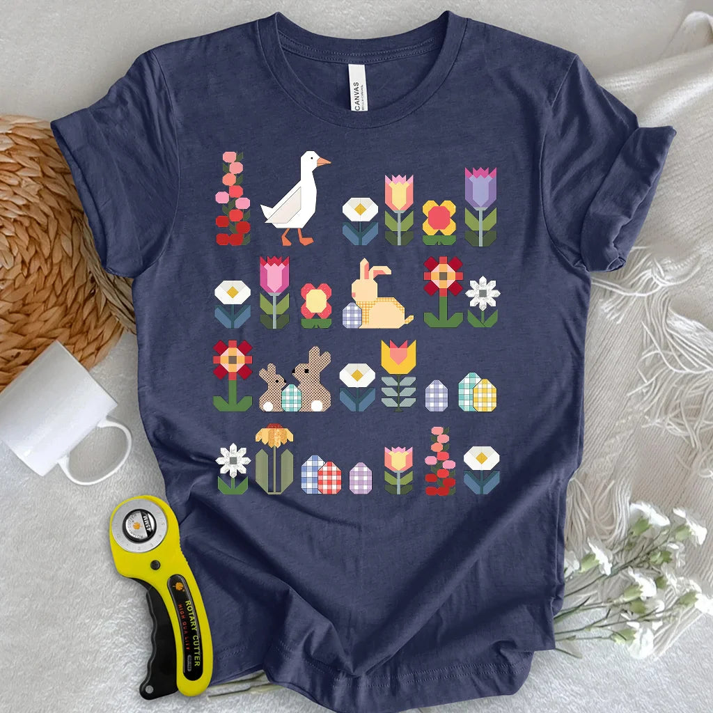 Patchwork Blooms T-shirt