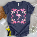 Patchwork Flamingo Panel T-Shirt