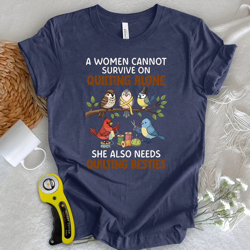 Quilting Besties Club T-shirt