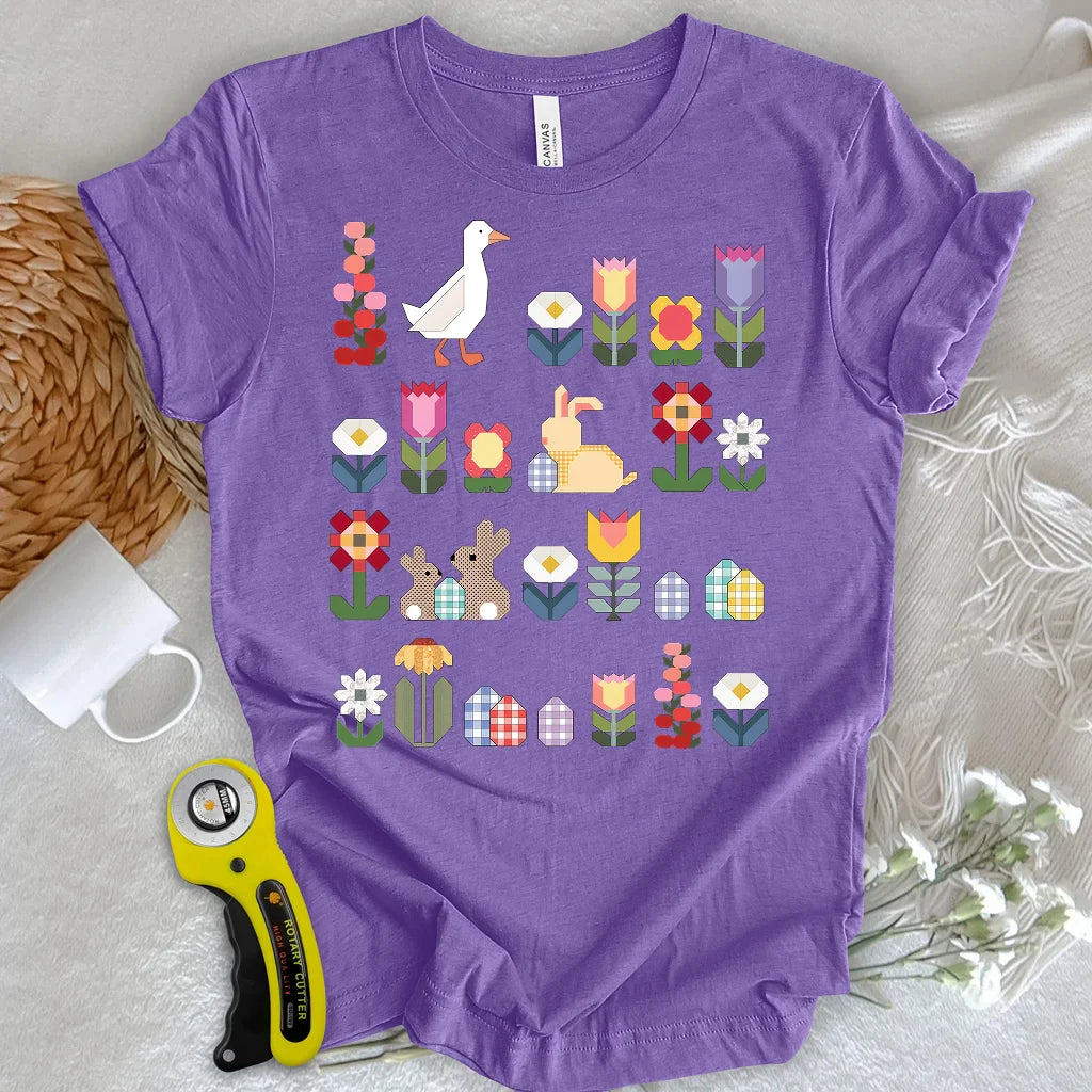 Patchwork Blooms T-shirt