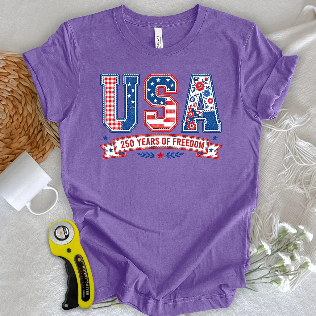USA Patchwork Freedom T-shirt