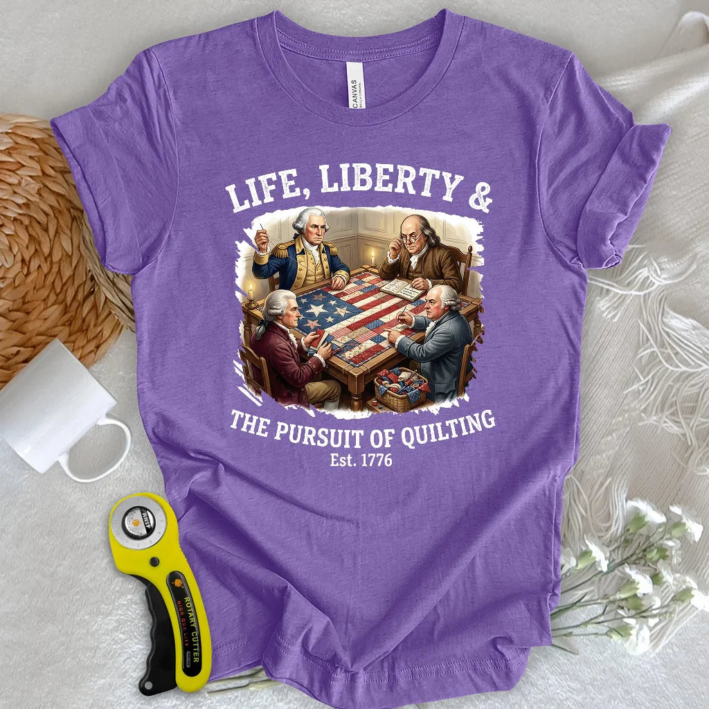 United We Quilt 1776 T-shirt