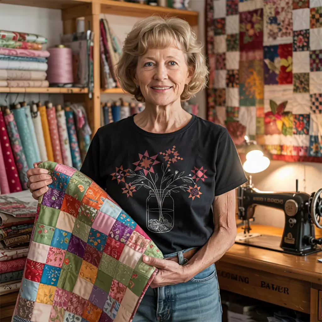 Patchwork Posy Jar T-shirt
