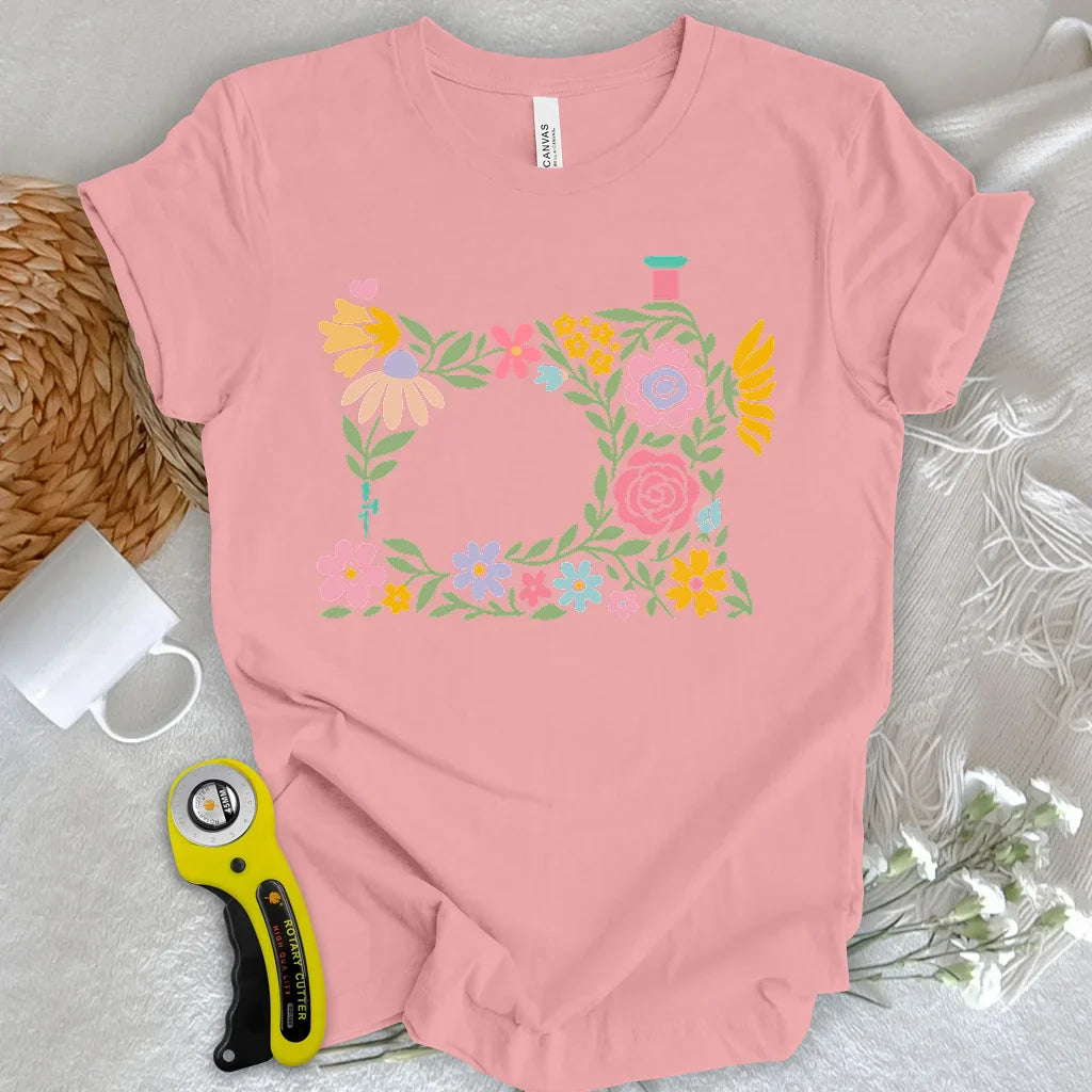 Abtract Flower Machine T-shirt