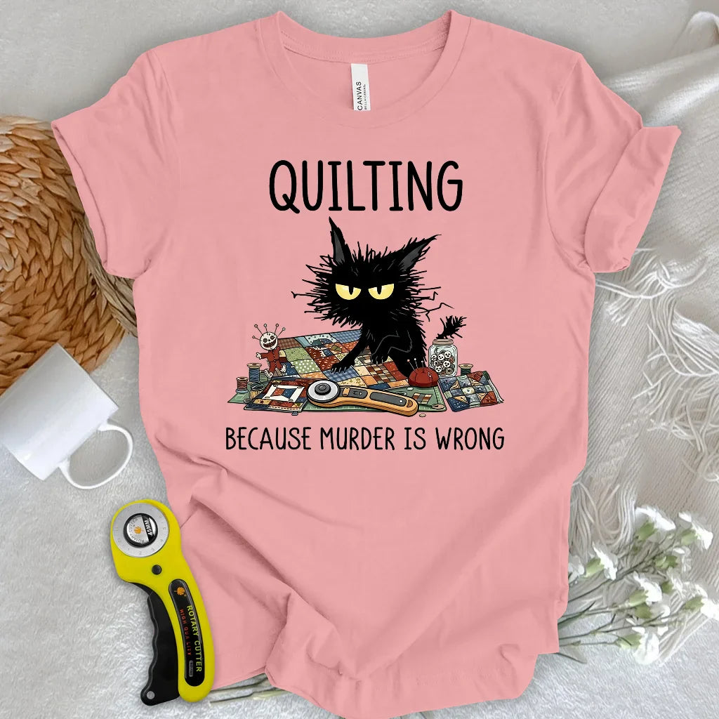 Grumpy Quilter Cat T-shirt