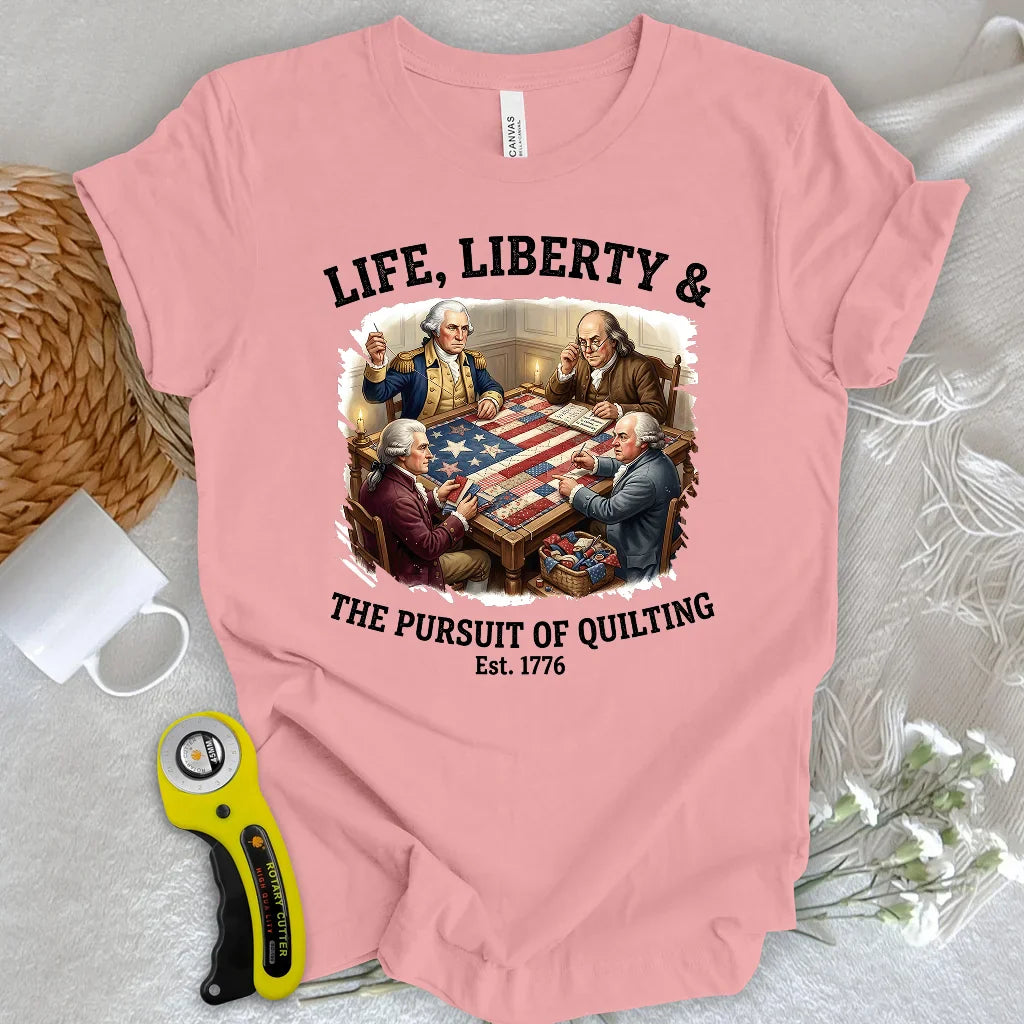 United We Quilt 1776 T-shirt