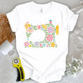 Abtract Flower Machine T-shirt