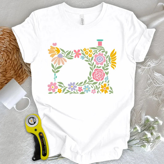 Abtract Flower Machine T-shirt