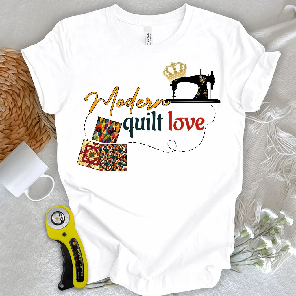 Modern Quilt Love T-shirt