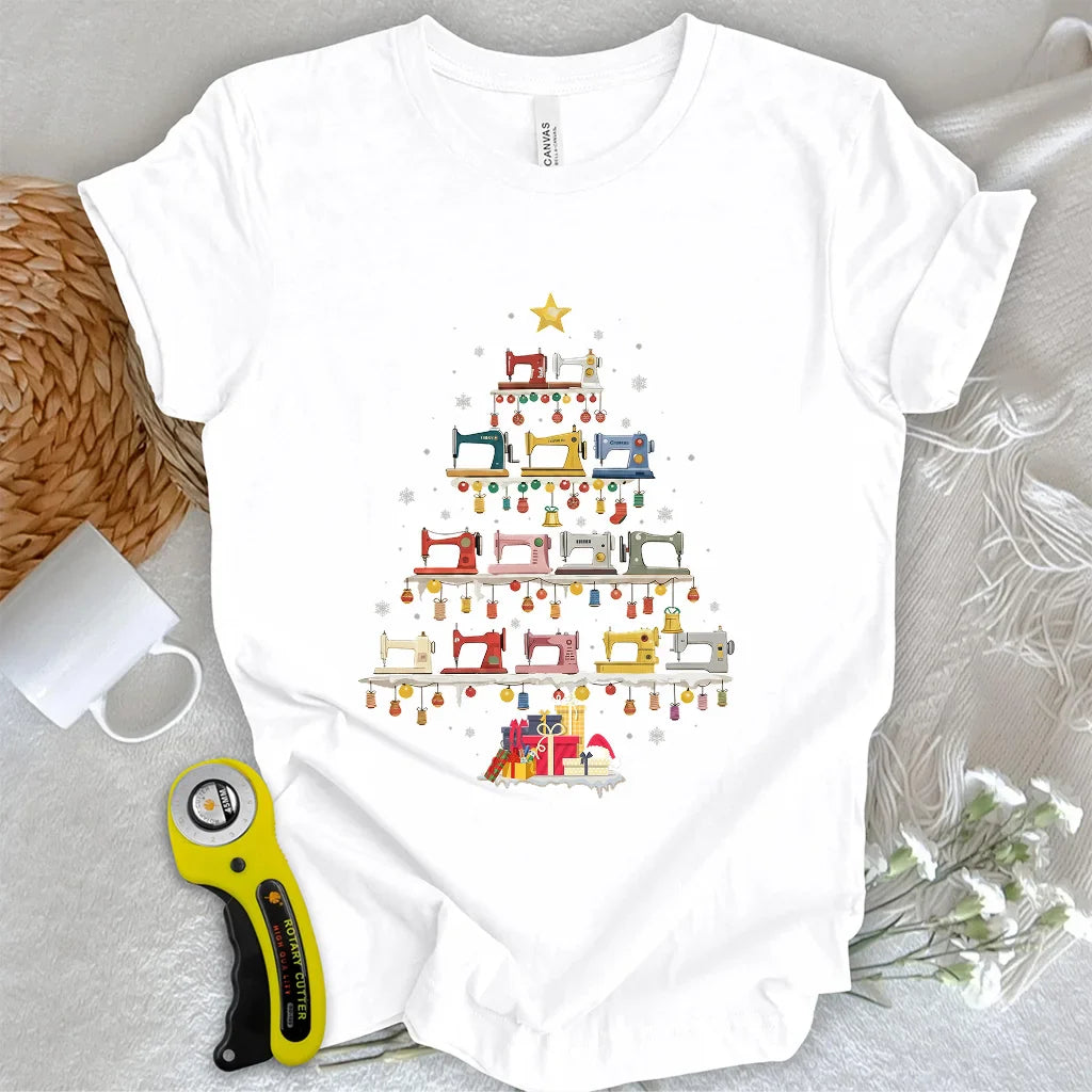 Sewing Machine Tree T-shirt